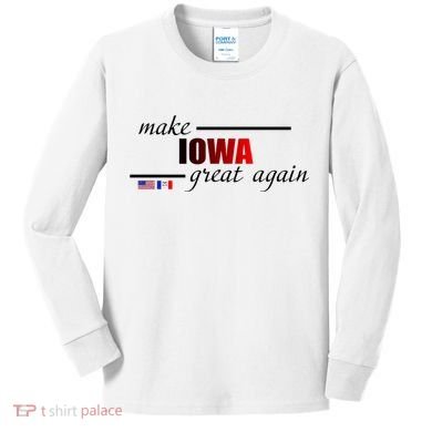 Make Iowa Great Again Kids Long Sleeve Shirt