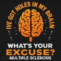 Ms IVe Got Holes In My Brain Multiple Sclerosis Awareness Gift Backpack thumb 2