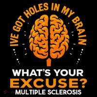 Ms IVe Got Holes In My Brain Multiple Sclerosis Awareness Gift Bucket Hat thumb 4