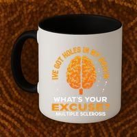 Ms IVe Got Holes In My Brain Multiple Sclerosis Awareness Gift Coffee Mug thumb 2