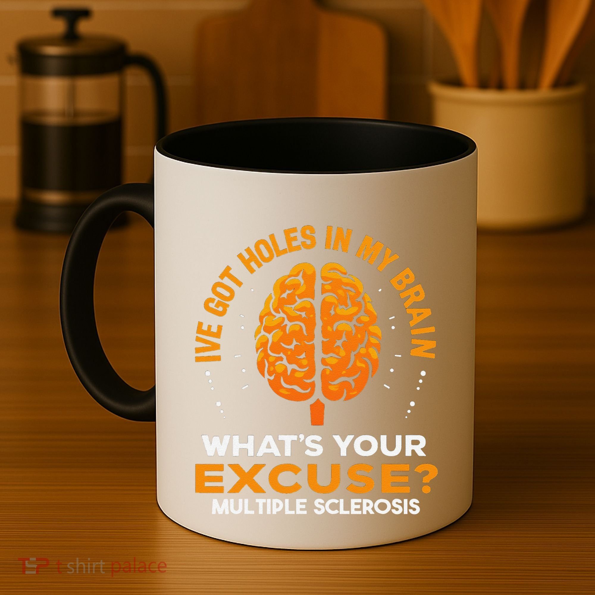 Ms IVe Got Holes In My Brain Multiple Sclerosis Awareness Gift Coffee Mug