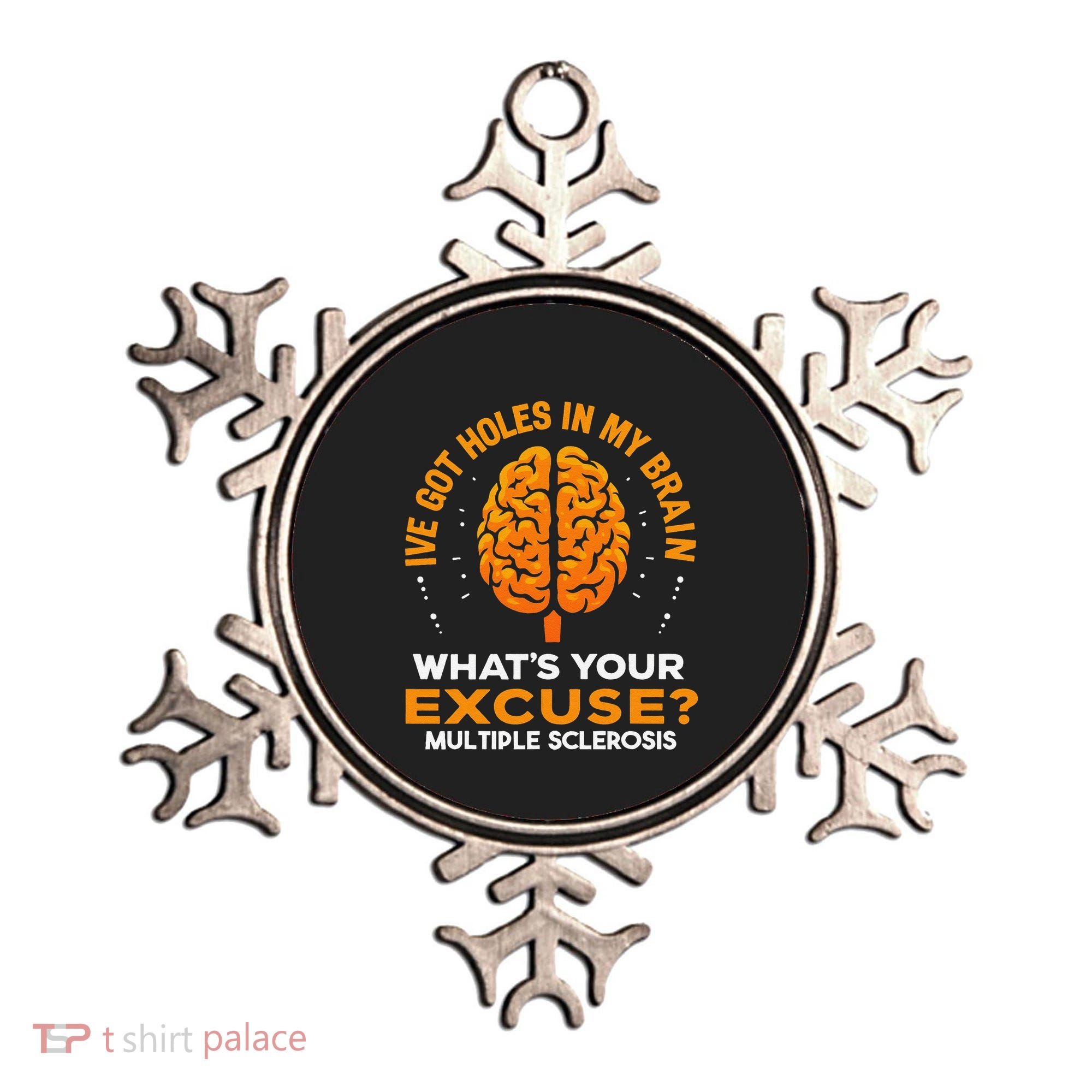 Ms IVe Got Holes In My Brain Multiple Sclerosis Awareness Gift Ornament