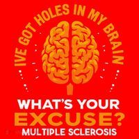 Ms IVe Got Holes In My Brain Multiple Sclerosis Awareness Gift Santa Hat thumb 1
