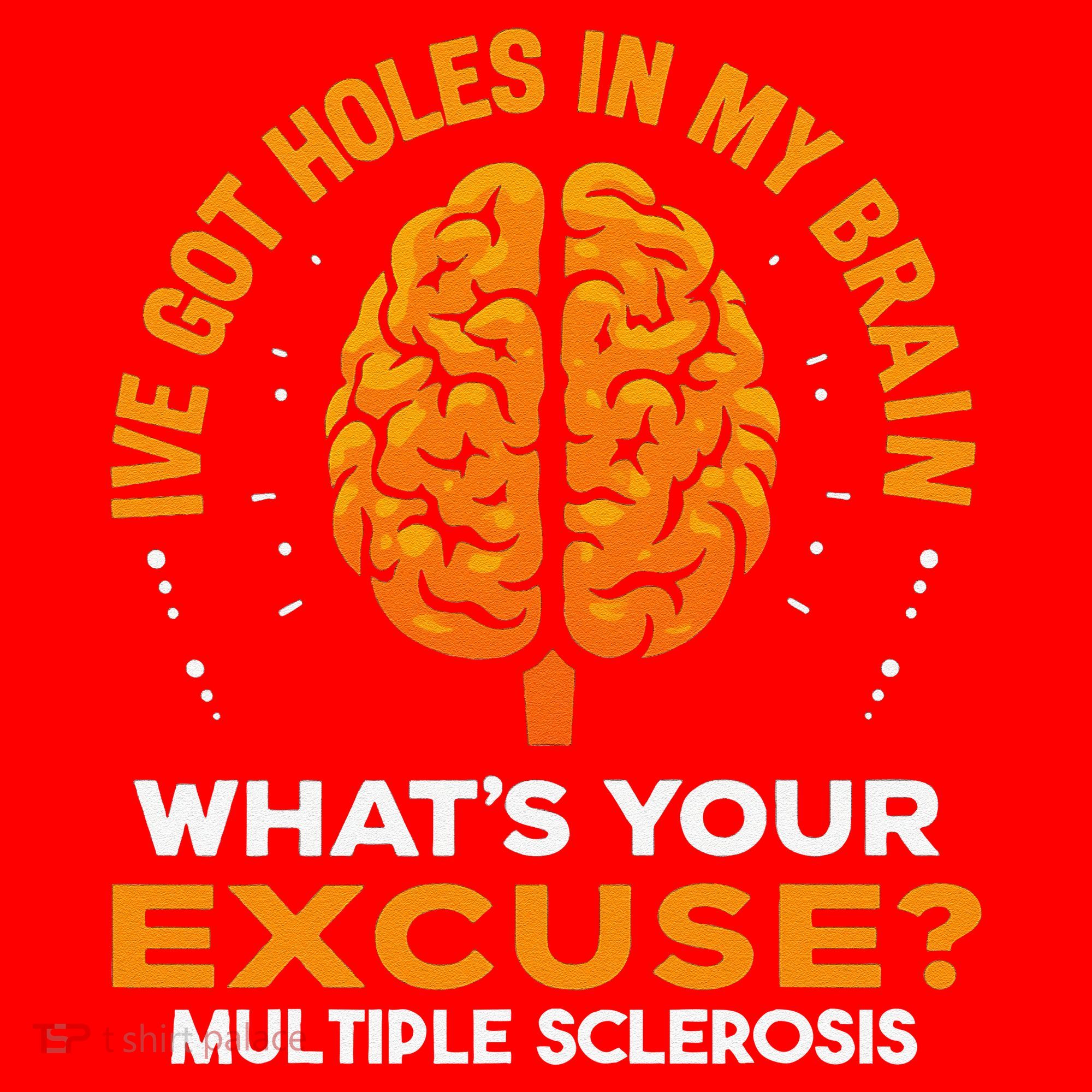 Ms IVe Got Holes In My Brain Multiple Sclerosis Awareness Gift Santa Hat