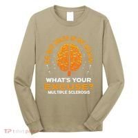 Ms IVe Got Holes In My Brain Multiple Sclerosis Awareness Gift Long Sleeve Shirt thumb 0