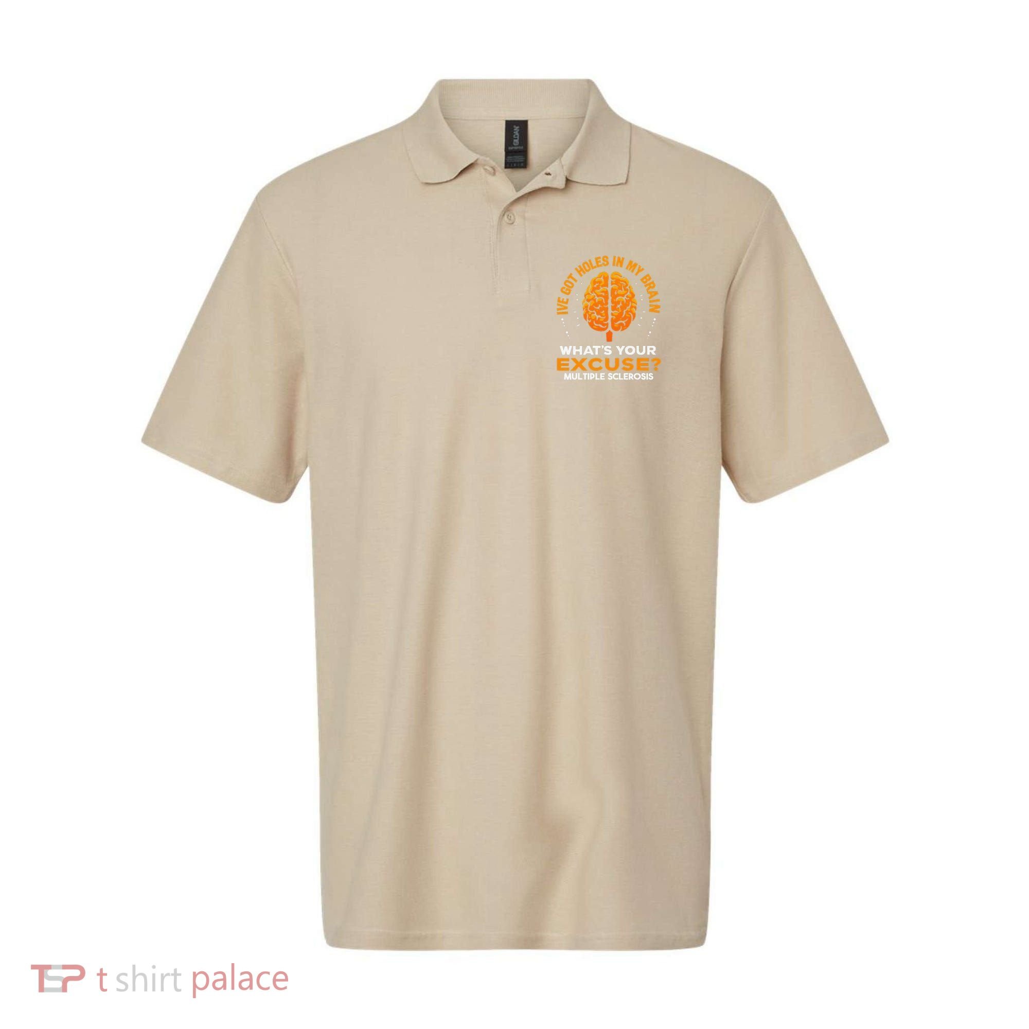 Ms IVe Got Holes In My Brain Multiple Sclerosis Awareness Gift Polo
