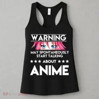 Might Start Talking About Anime Women's Tank Top thumb 3