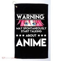 Might Start Talking About Anime  Golf Towel thumb 0