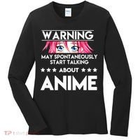 Might Start Talking About Anime  Women's Long Sleeve Shirt thumb 0