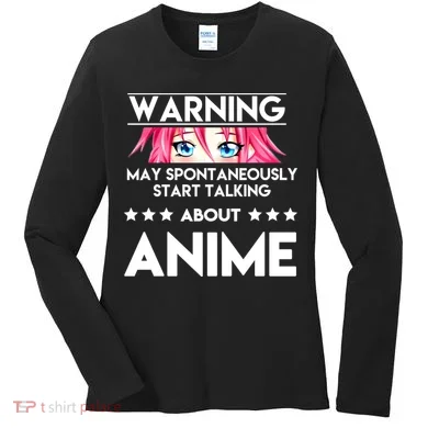 Might Start Talking About Anime  Women's Long Sleeve Shirt