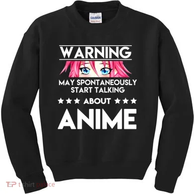 Might Start Talking About Anime  Kids Sweatshirt