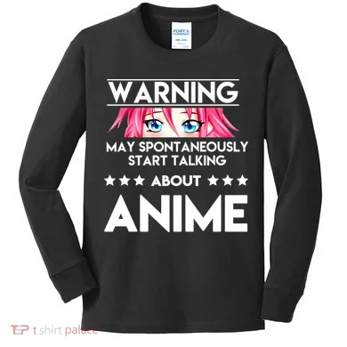Might Start Talking About Anime  Kids Long Sleeve Shirt