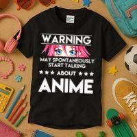 Might Start Talking About Anime  Kids T-Shirt thumb 3