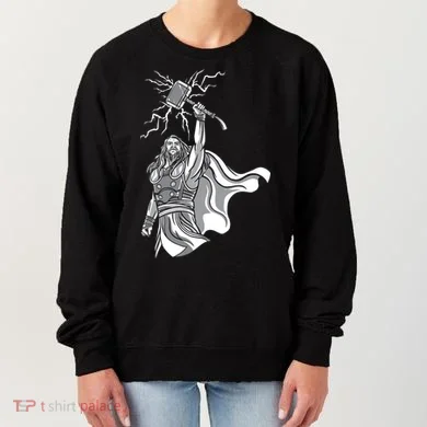Mighty Thor With Hammer Women's Sweatshirt