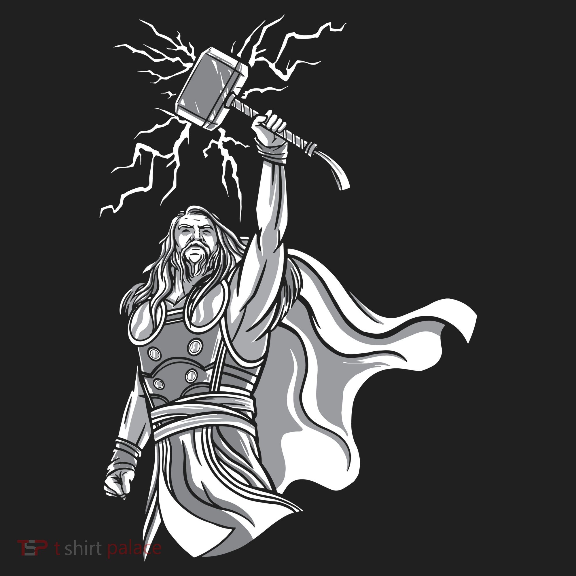 Mighty Thor With Hammer Women's Sweatshirt