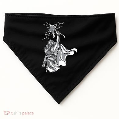 Mighty Thor With Hammer USA-Made Doggie Bandana