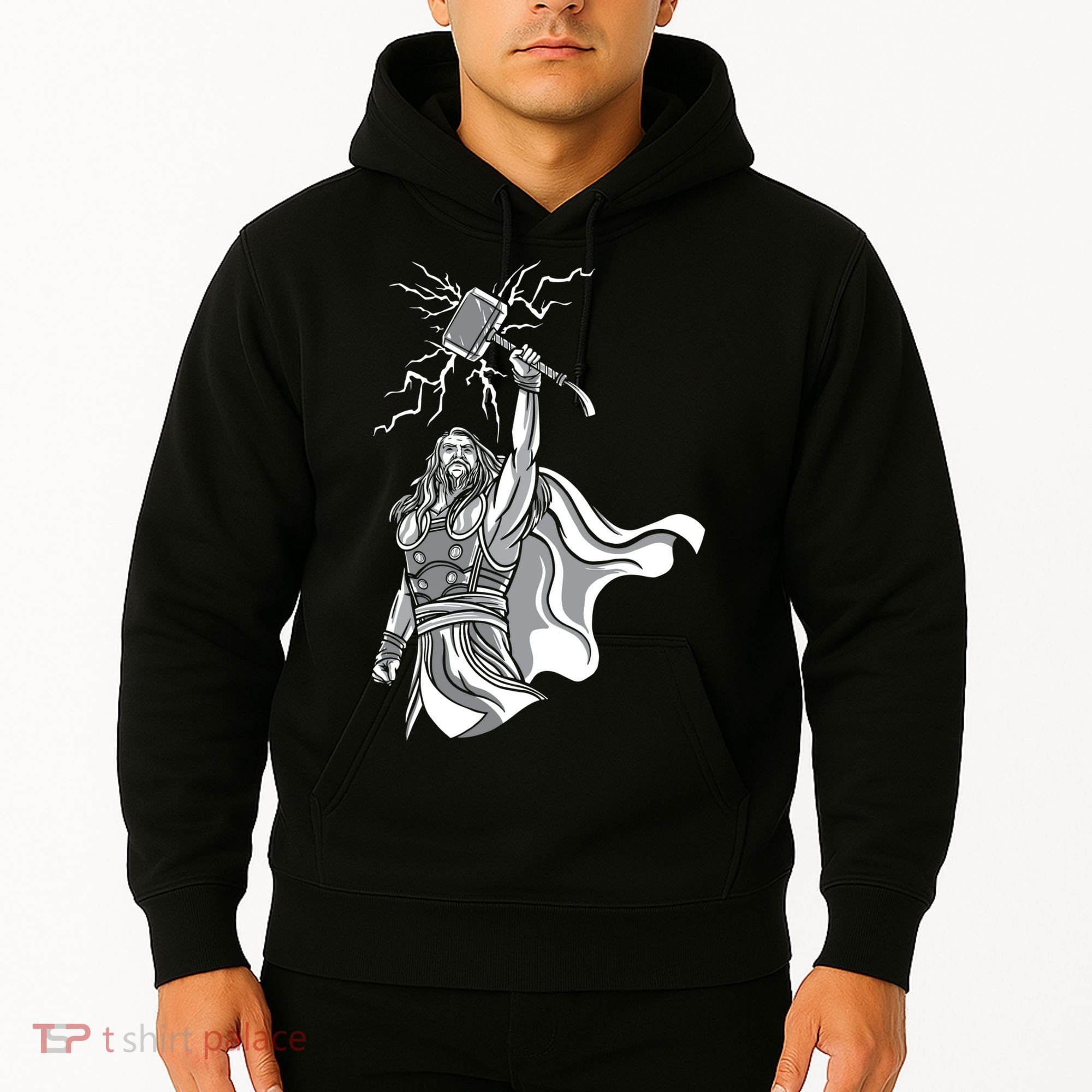 Mighty Thor With Hammer Hoodie
