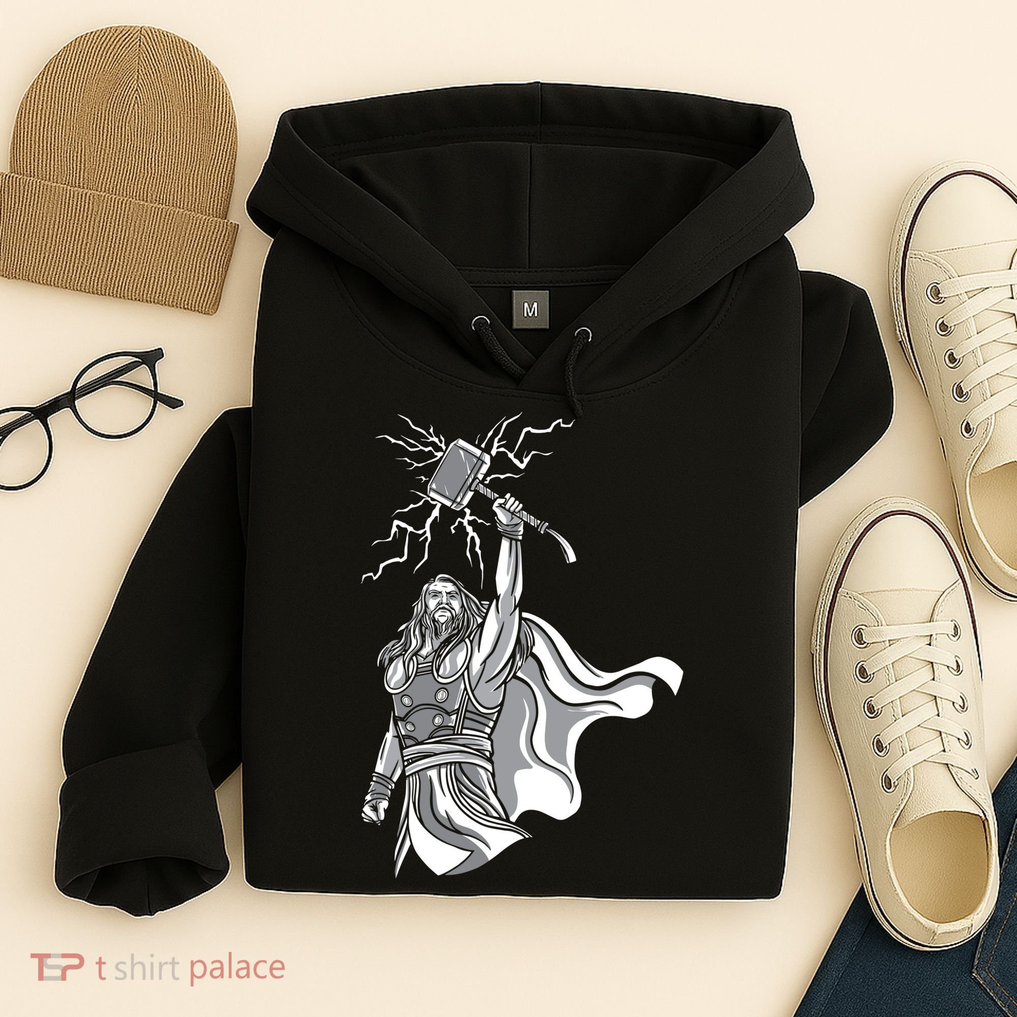 Mighty Thor With Hammer Hoodie