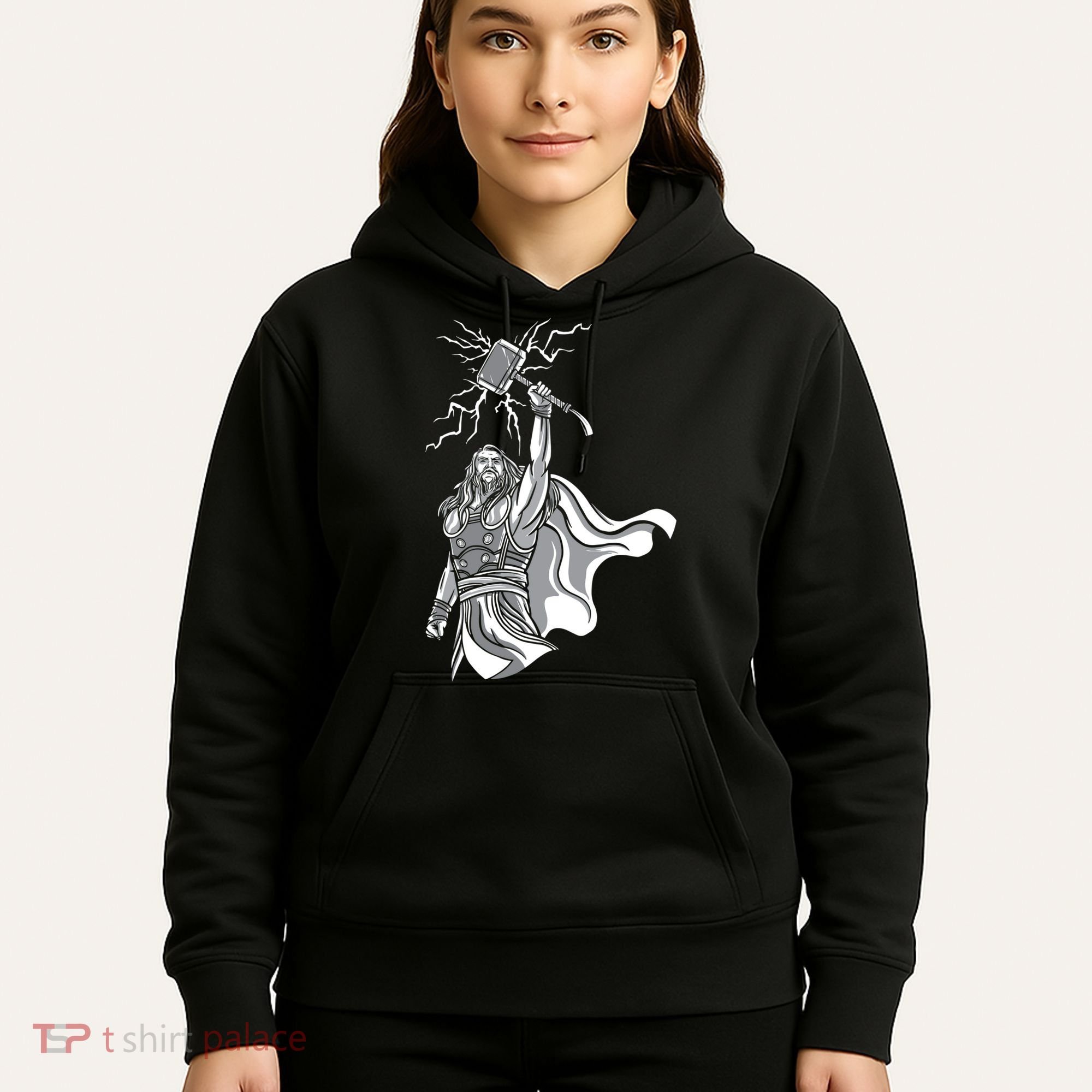 Mighty Thor With Hammer Hoodie