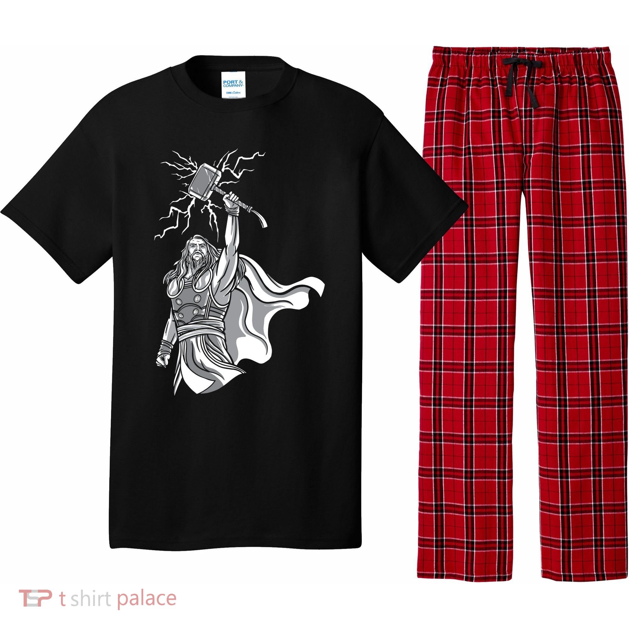 Mighty Thor With Hammer Pajama Set