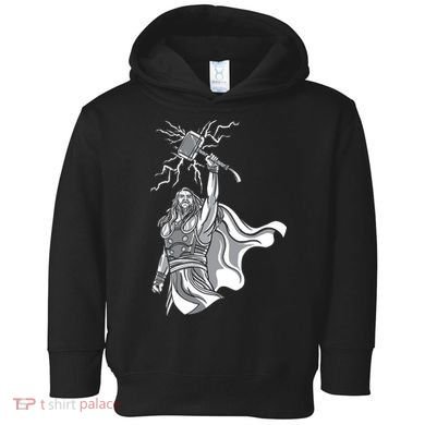 Mighty Thor With Hammer Toddler Hoodie