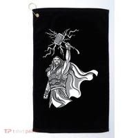 Mighty Thor With Hammer Golf Towel thumb 0