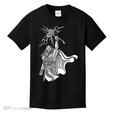 Mighty Thor With Hammer Kids T-Shirt