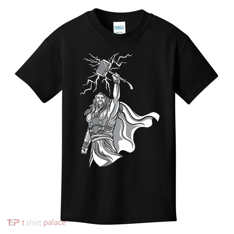 Mighty Thor With Hammer Kids T-Shirt