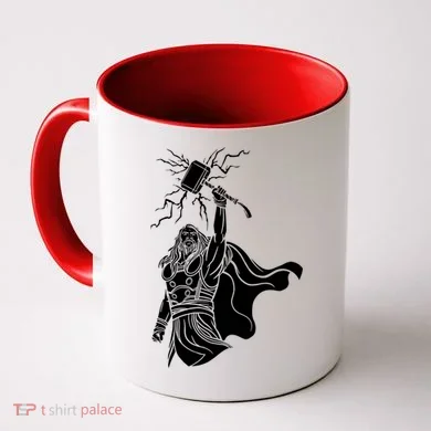 Mighty Thor With Hammer Coffee Mug