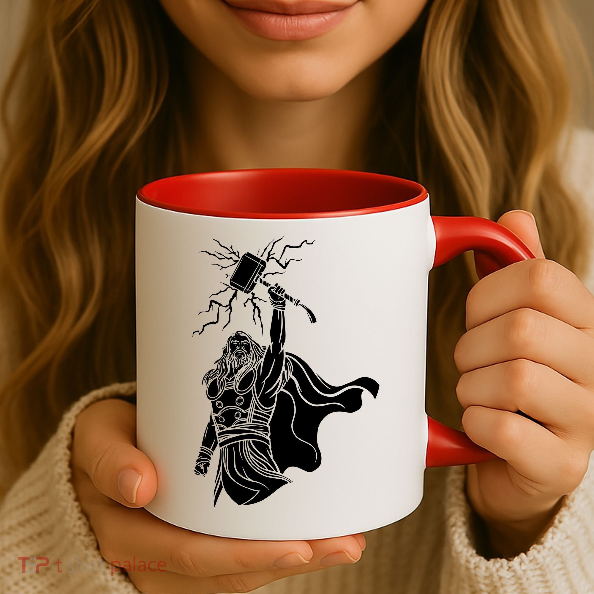 Mighty Thor With Hammer Coffee Mug