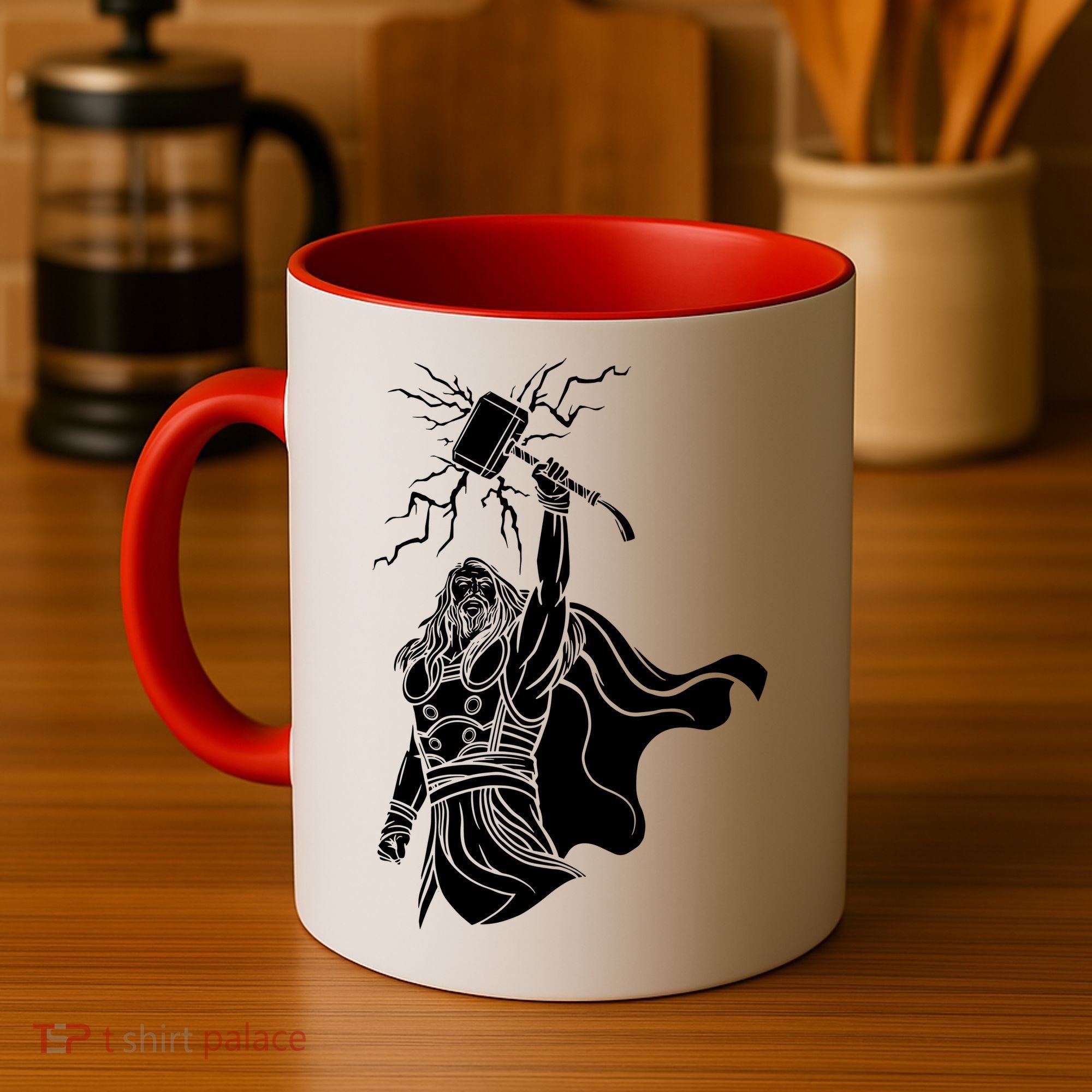 Mighty Thor With Hammer Coffee Mug