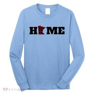 Minnesota Is Home Buffalo Plaid State Pride Gift Long Sleeve Shirt