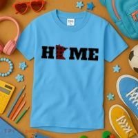 Minnesota Is Home Buffalo Plaid State Pride Gift Kids T-Shirt thumb 3
