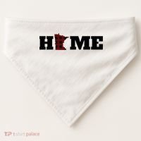 Minnesota Is Home Buffalo Plaid State Pride Gift USA-Made Doggie Bandana thumb 0