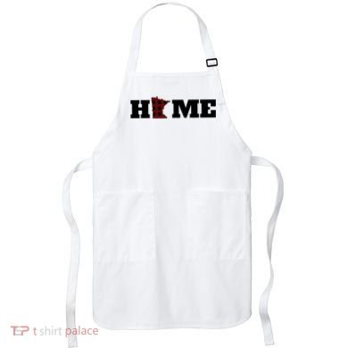 Minnesota Is Home Buffalo Plaid State Pride Gift Apron