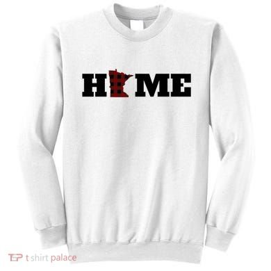Minnesota Is Home Buffalo Plaid State Pride Gift Sweatshirt