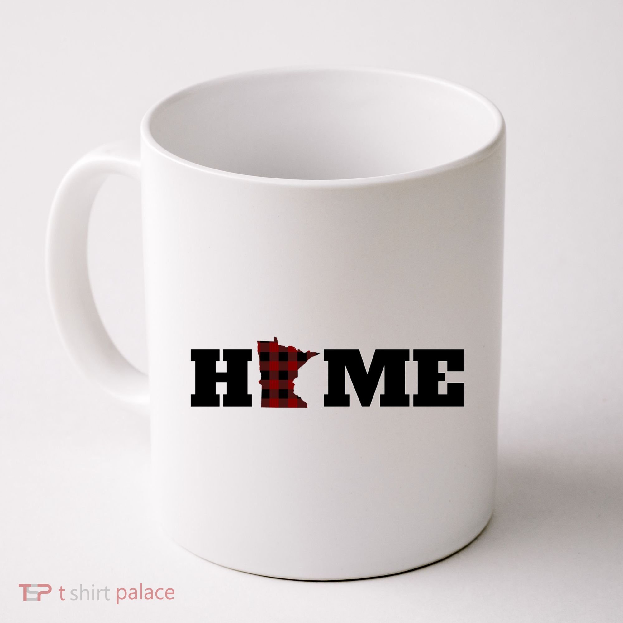 Minnesota Is Home Buffalo Plaid State Pride Gift Coffee Mug