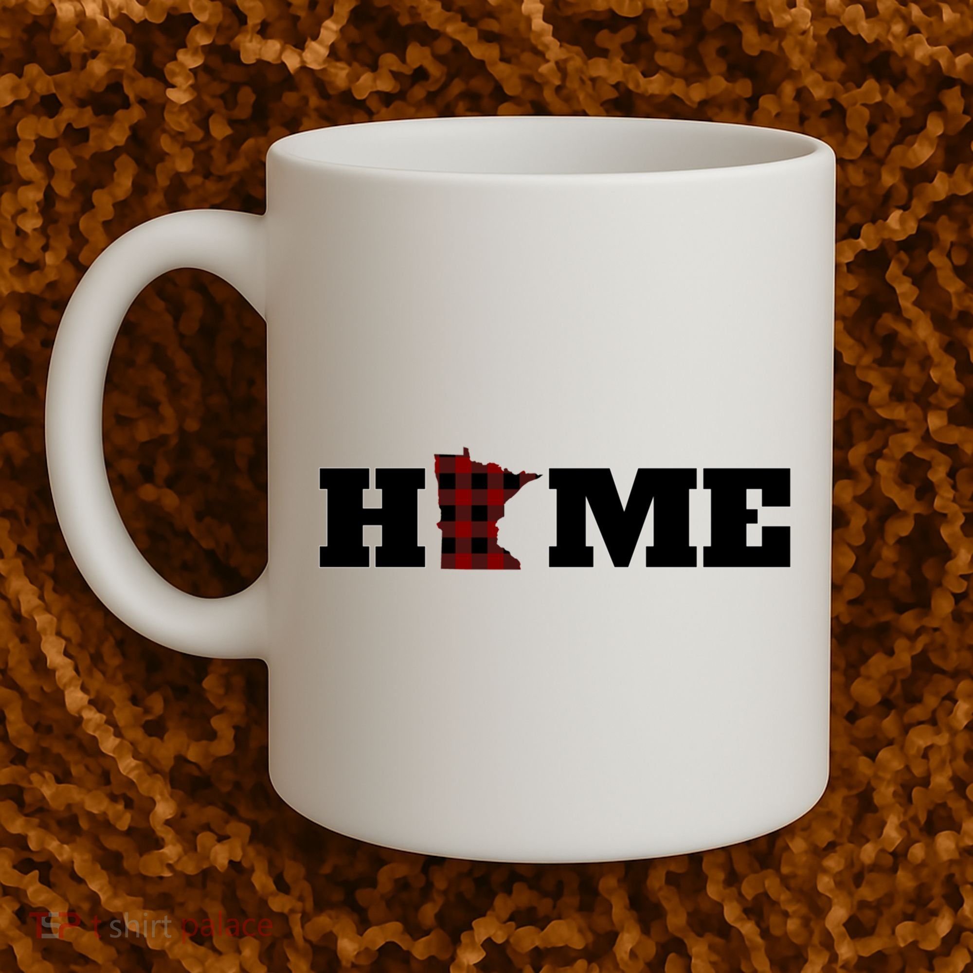 Minnesota Is Home Buffalo Plaid State Pride Gift Coffee Mug