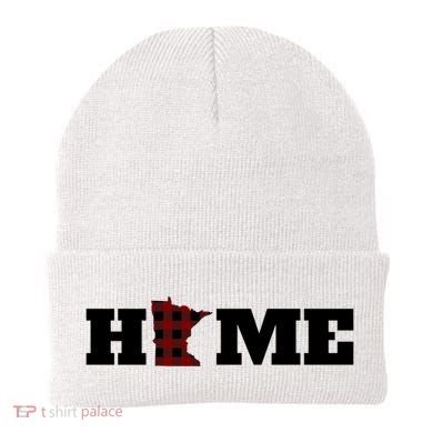 Minnesota Is Home Buffalo Plaid State Pride Gift Beanie