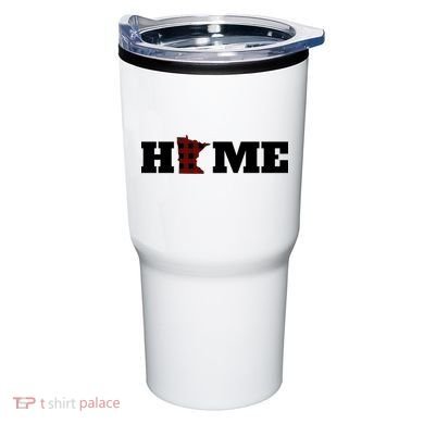 Minnesota Is Home Buffalo Plaid State Pride Gift Tumbler