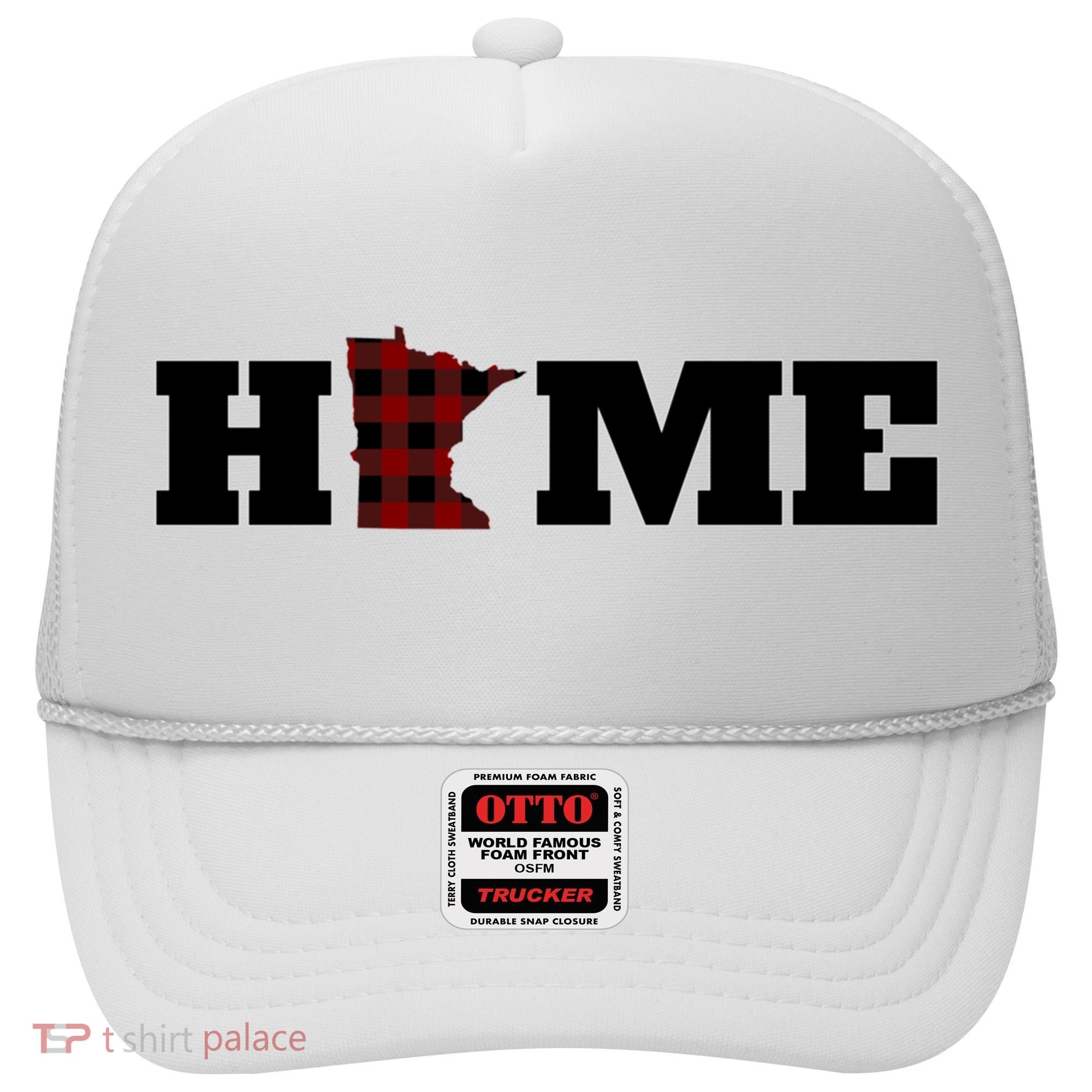 Minnesota Is Home Buffalo Plaid State Pride Gift Hat