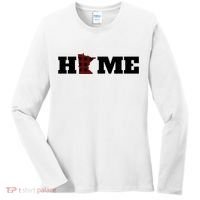 Minnesota Is Home Buffalo Plaid State Pride Gift Women's Long Sleeve Shirt thumb 0