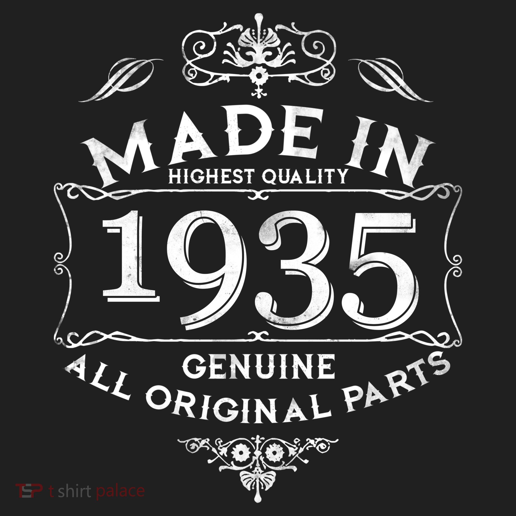 Made In Highest Quality Genuine All Original Parts 1935 90th Birthday Women's Sweatshirt