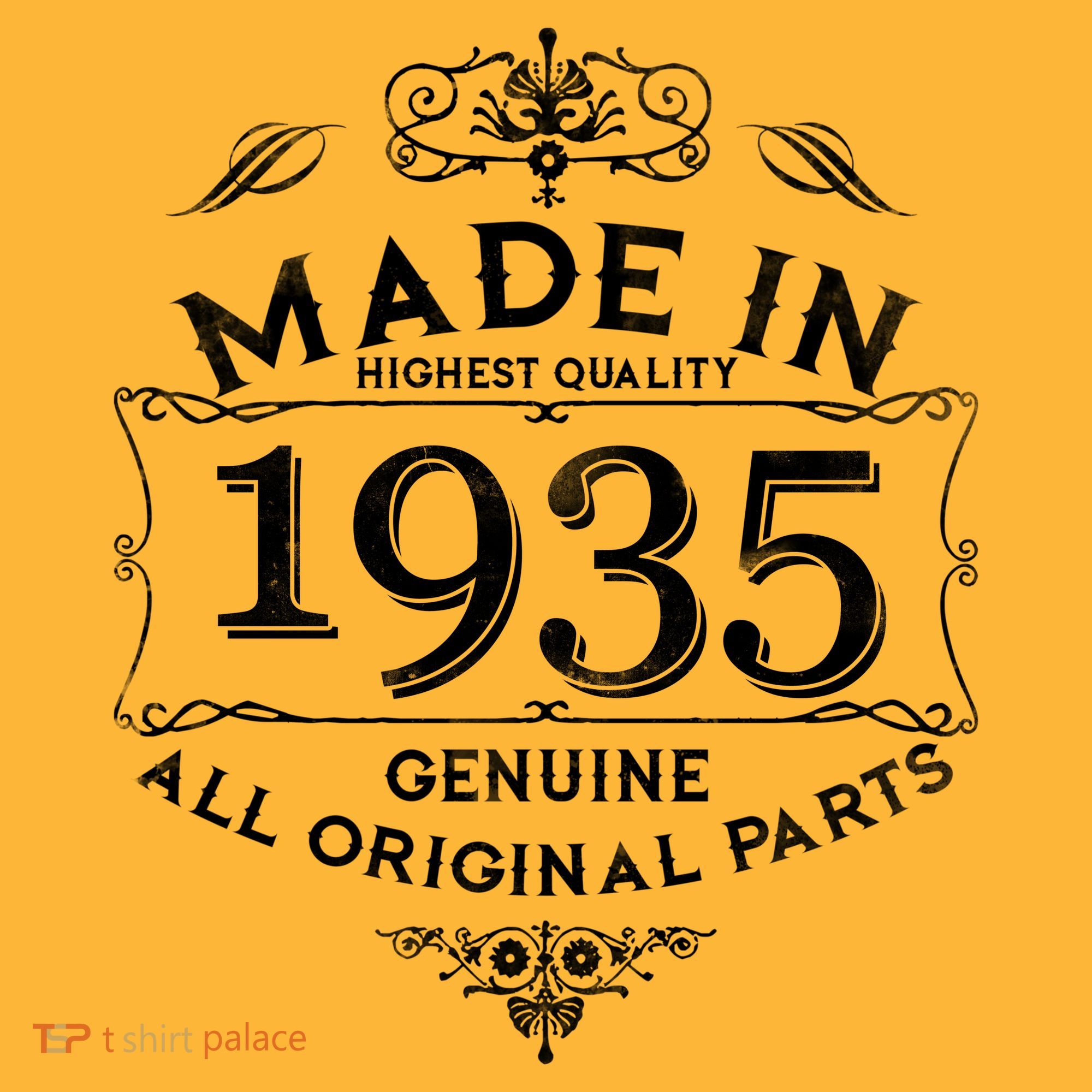 Made In Highest Quality Genuine All Original Parts 1935 90th Birthday Sweatshirt