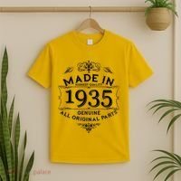 Made In Highest Quality Genuine All Original Parts 1935 90th Birthday T-Shirt thumb 2