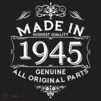 Made In Highest Quality Genuine All Original Parts 1945 80th Birthday Beanie thumb 2