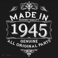 Made In Highest Quality Genuine All Original Parts 1945 80th Birthday Women's Hoodie thumb 2