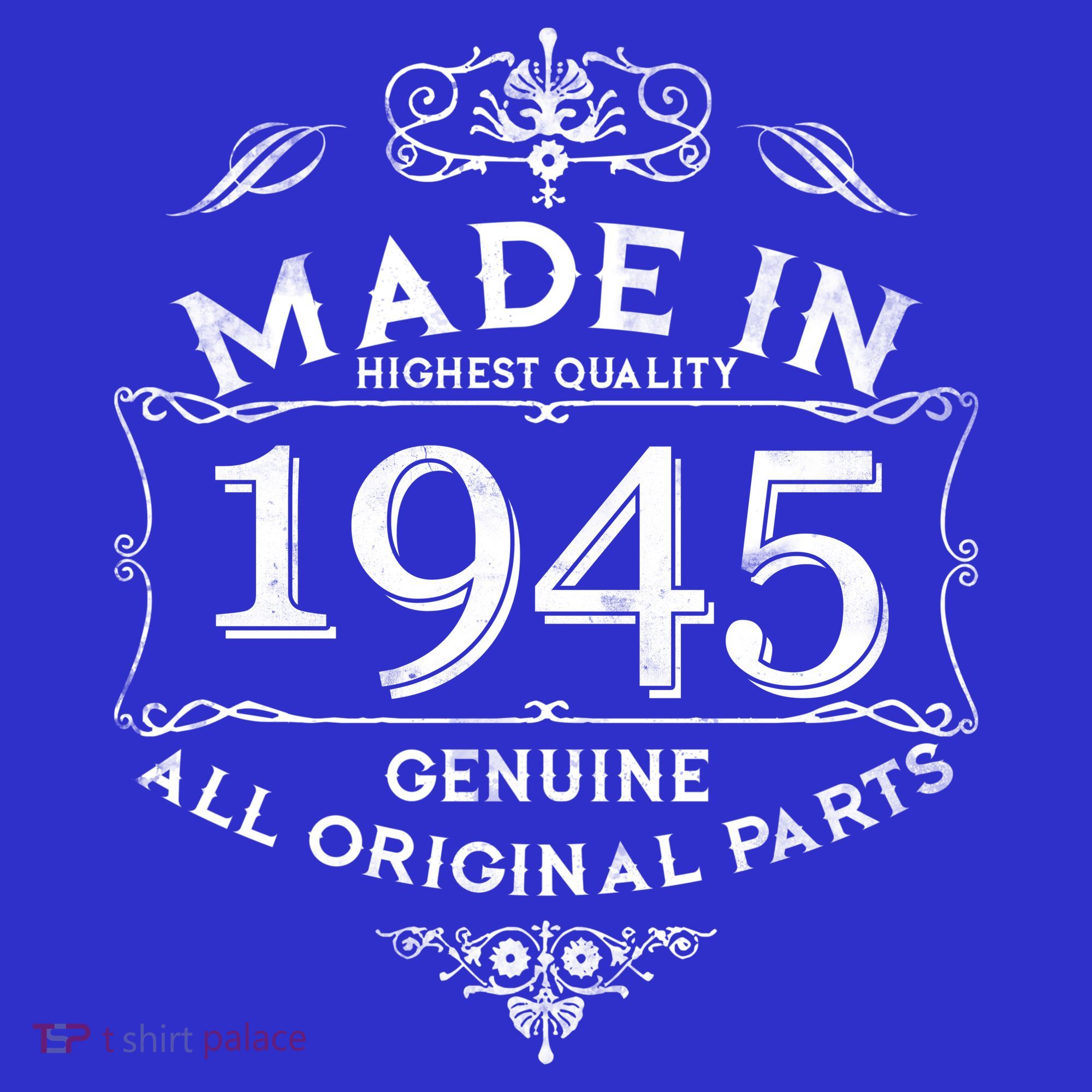 Made In Highest Quality Genuine All Original Parts 1945 80th Birthday Women's Tank Top