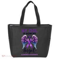 My Idol Is Now My Angel AlzheimerS Awareness Month Tote Bag thumb 0