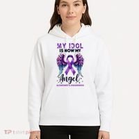 My Idol Is Now My Angel AlzheimerS Awareness Month Hoodie thumb 5